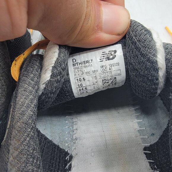 New Balance Fresh Foam X Hierro v7 Mens 10.5 Gray Green Hiking Shoes Trails - Picture 6 of 14